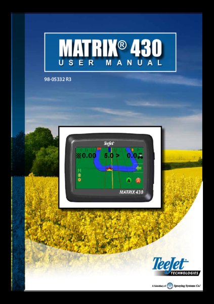 TeeJet Matrix 430 UK