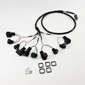 Cable UC5 interface main din w. aux 1, 2 og 3