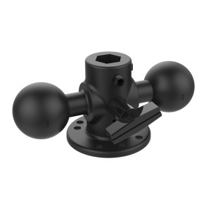 2 C-balls with 3-hole mounting plate
