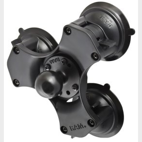 Tribble suction cup holder with C-ball