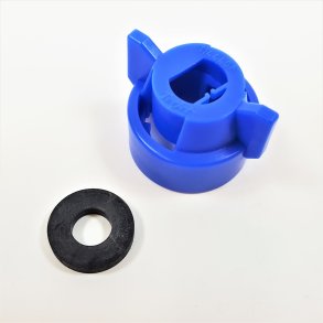 Quick TeeJet Cap, XR/TT/TTJ/AIXR, blue, washer