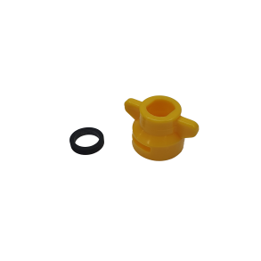 Quick TeeJet Cap, AI, TJ, TTI, AITTJ, Hardi Snapfit, Yellow, washer