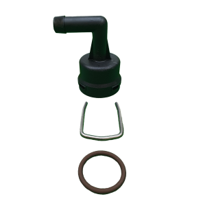 QC, 1/2 90� Hosebarb Outlet